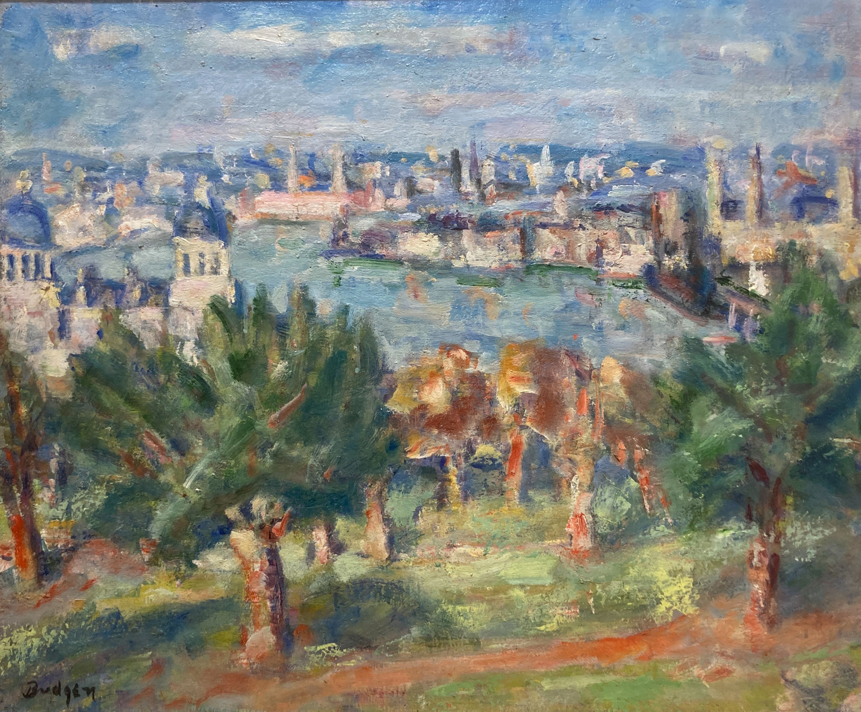 Frank Spencer Curtis Budgen (1882-1971), oil on board, Greenwich Park, signed, 50 x 60cm.
